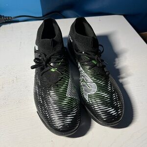 Puma Black and Green Athletic Shoes